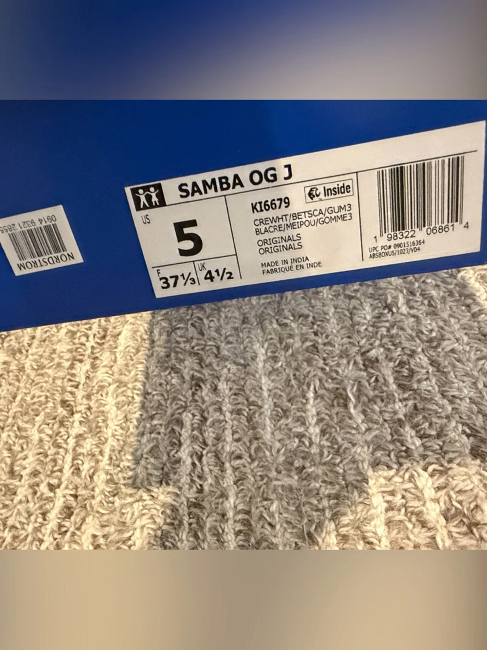Adidas Kids Samba Heart Sneakers in White and Red